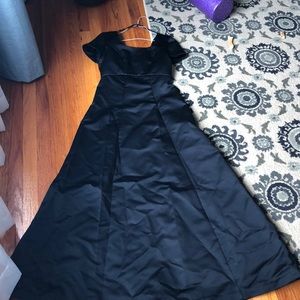 Long black performance dress